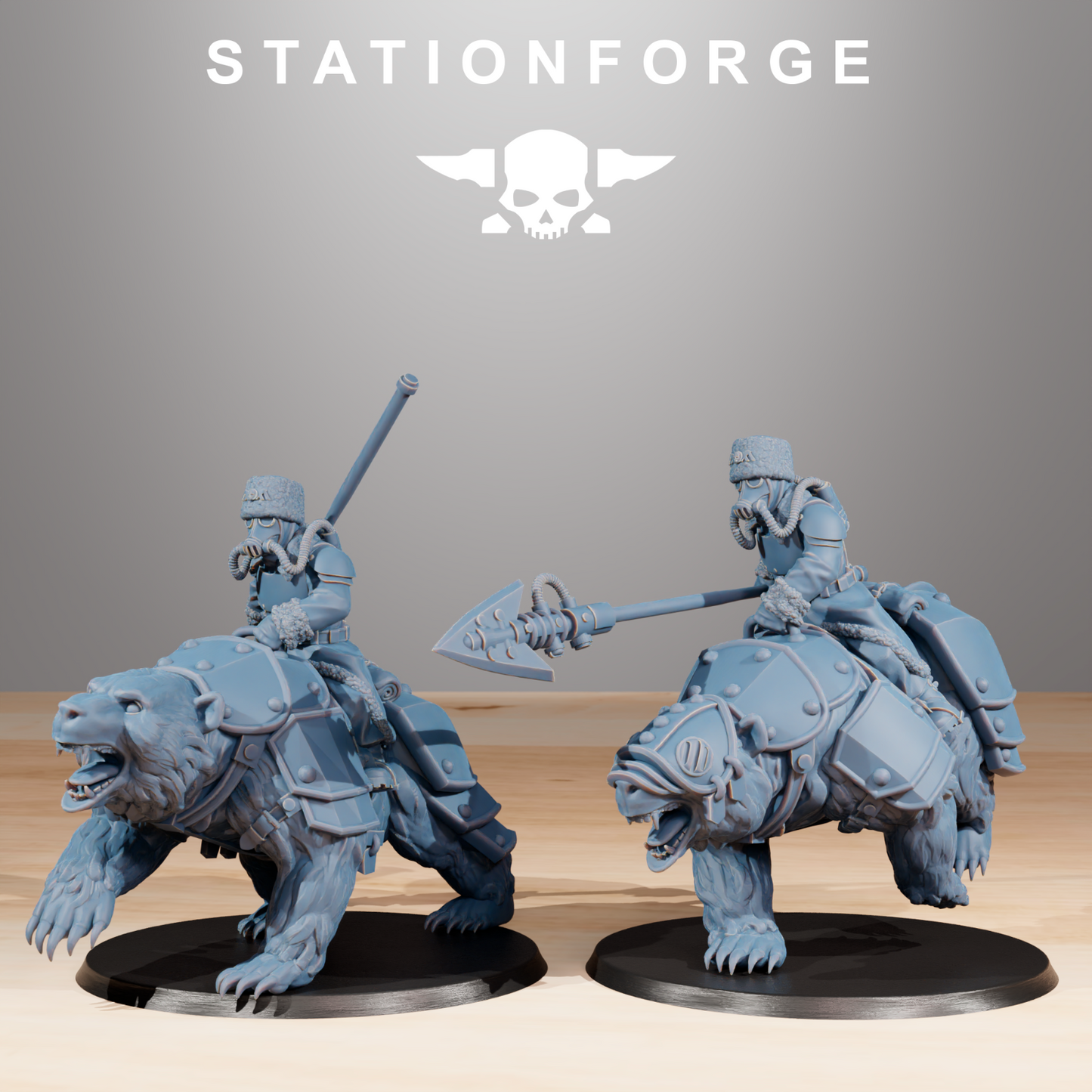 Grim Gaurd Bear Riders from Station Forge