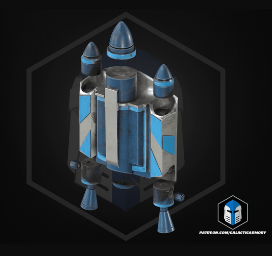 Star Wars Jango Fett-Inspired Jet Pack Armor Costume Concept for Cosplay