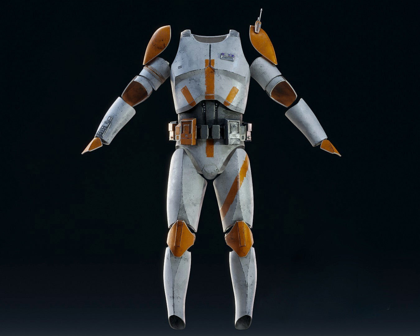 Star Wars Command Cody Inspired 3D Printed Raw, unpainted Armour