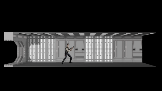 Star Wars 3D Printed Death Star Shelf Diorama for 6" Figures