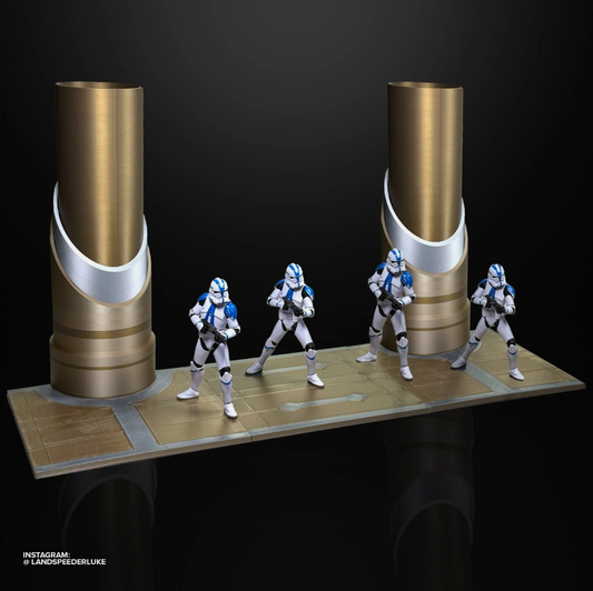 Jedi Temple Hallways Diorama for 6 in (1:12) Star Wars Figures