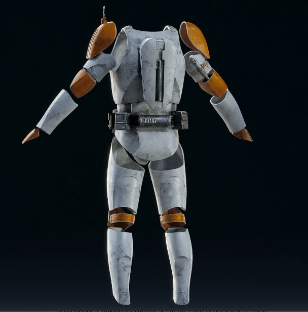 Star Wars Command Cody Inspired 3D Printed Raw, unpainted Armour