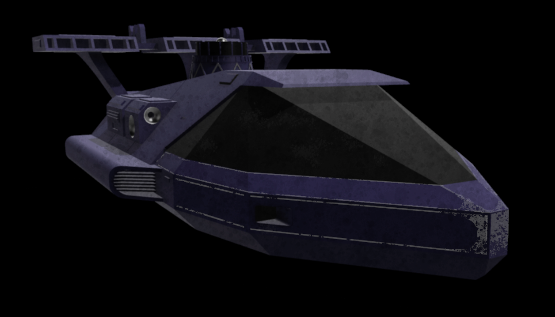 Star Wars V-35 Courier Landspeeder For 3.75 IN (1:18) Figure Diorama