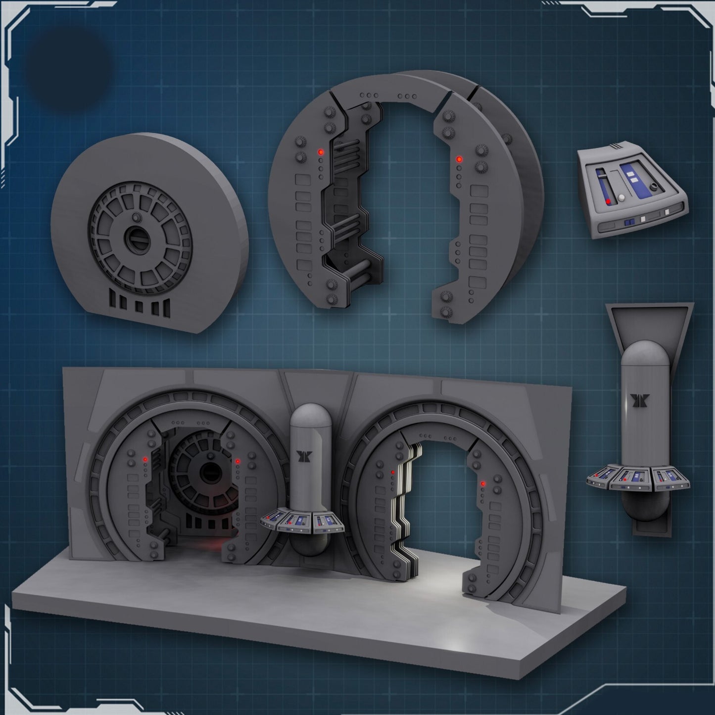Tantive IV Service Corridor Diorama Playset for 3.75" Figures