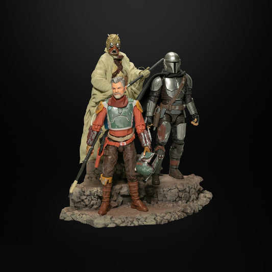 3D Printed Star Wars Black  figure terrain/stand