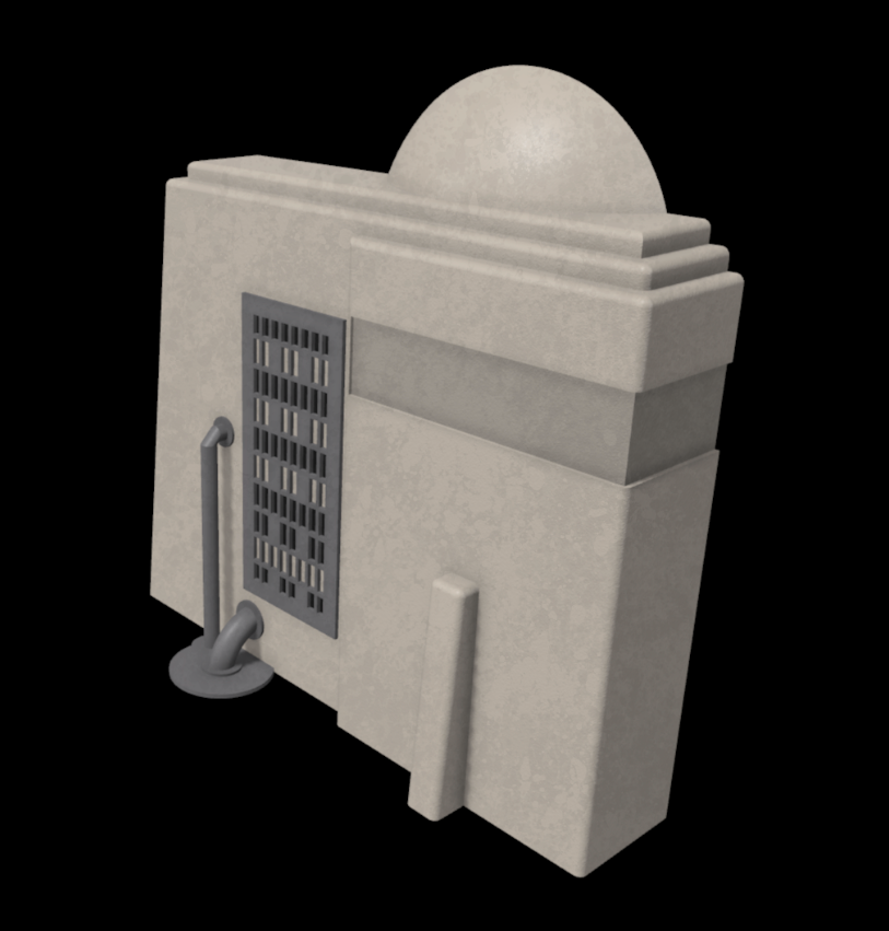 Star Wars Tatooine Building Front 2 Diorama for 3.75 IN (1:18) FIGURE