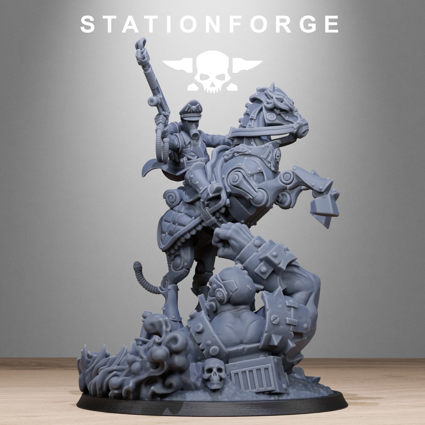 GRIMGUARD OFFICER HORSEMAN From Station Forge INC BASE