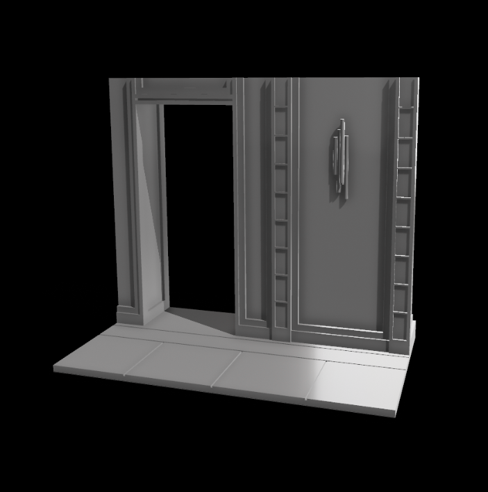 Star Wars 3D Printed Cloud City hallway for 3.75" and 6" Figures