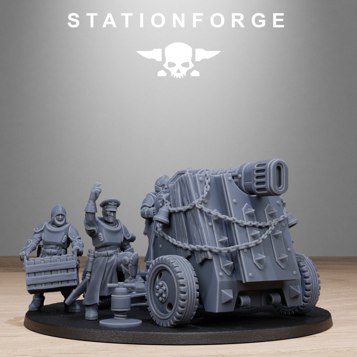 RoyalGuard light artillery from Station Forge 32mm. FREE BASE