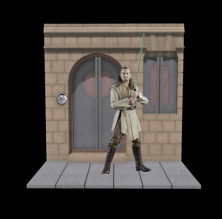Star Wars 3D Printed Theed City Street Diorama for 3.75" and 6" Figures