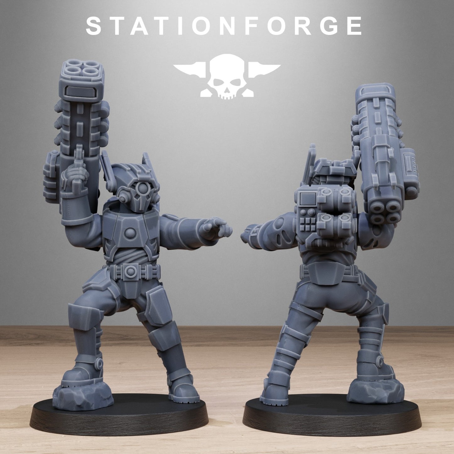 Tarion heavy infantry from Station Forge 32mm. FREE BASE