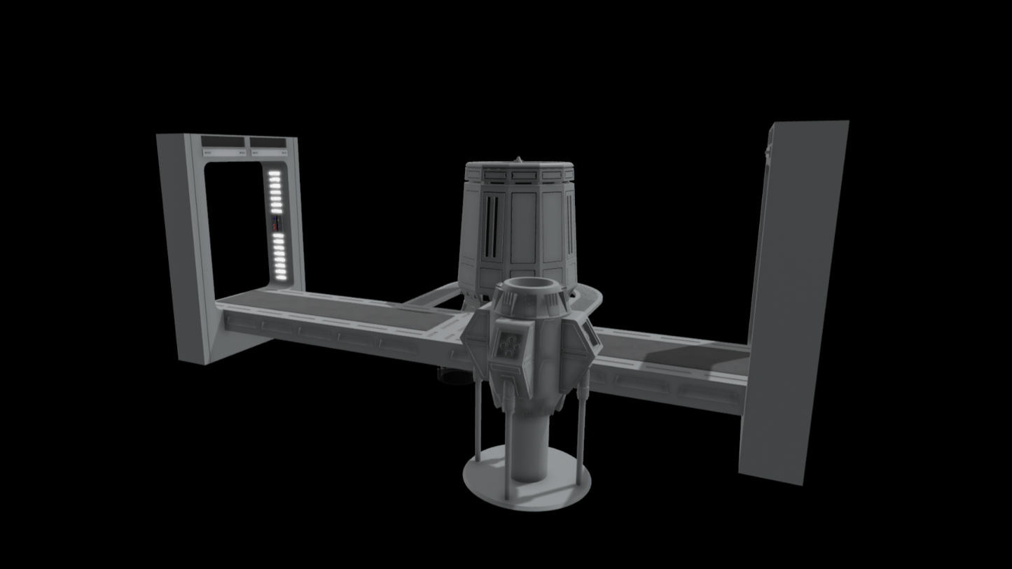 3D Printed Death Star Tractor Beam Terminal Diorama for 3.75" & 6" Figures