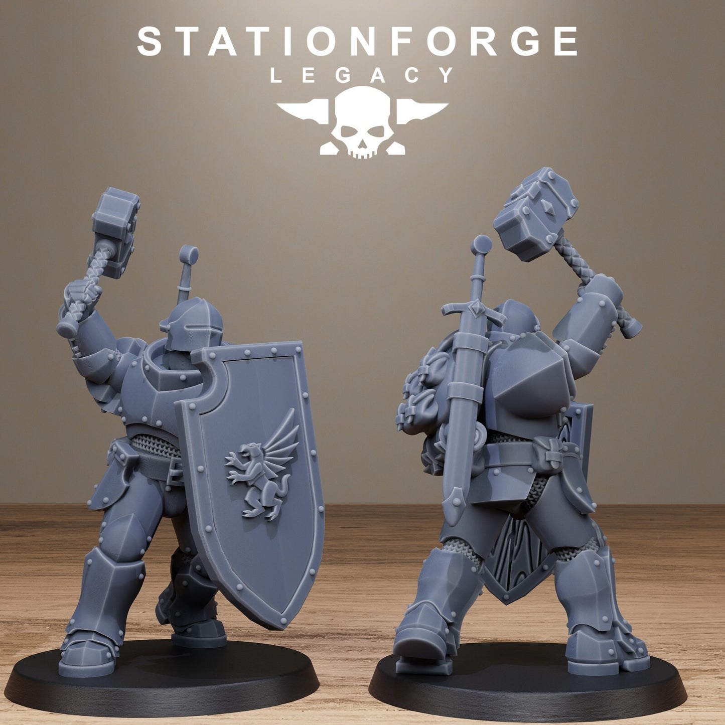 The Solaris Infantry from Station Forge Legacy, Fantasy 32mm Inc Bases