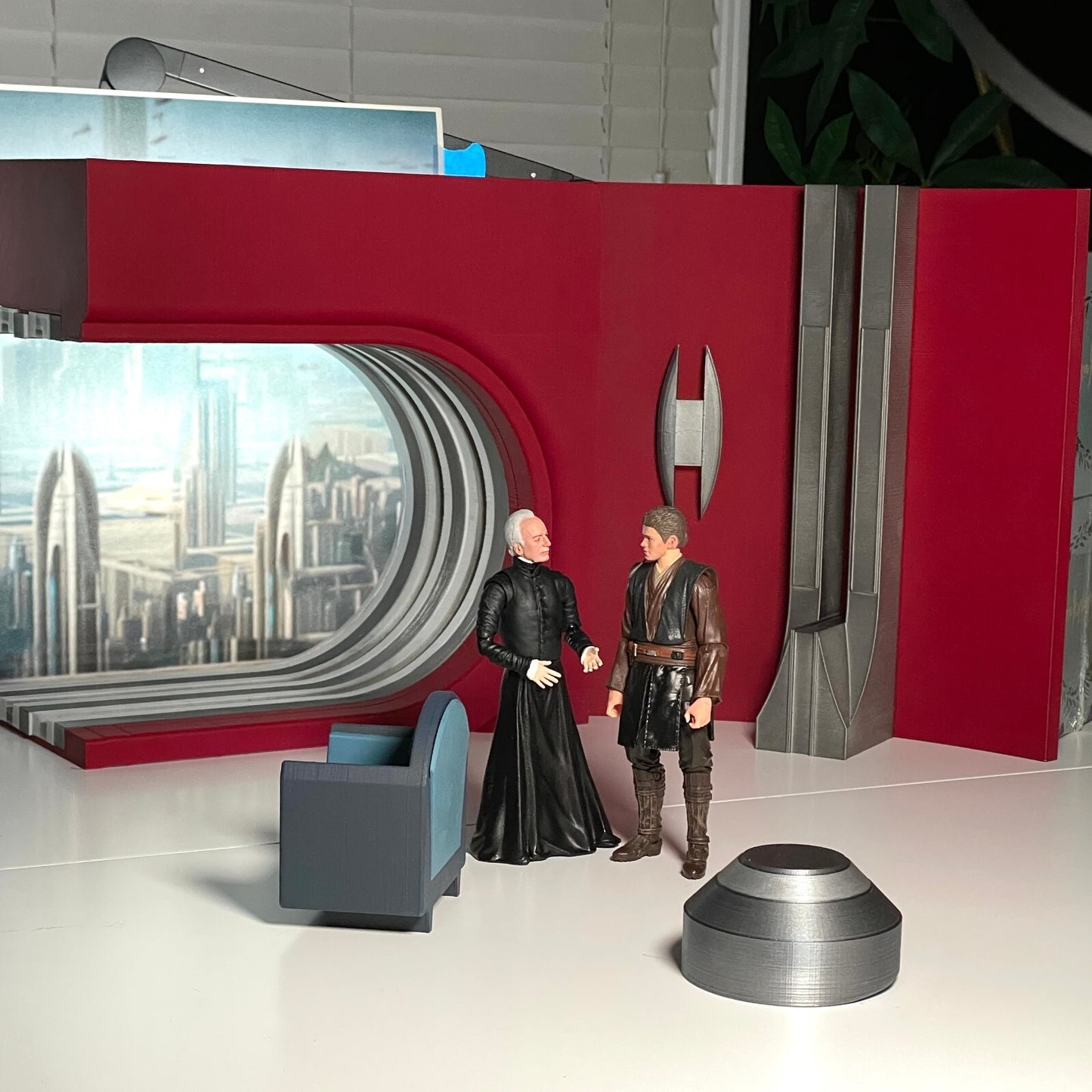 3D Printed Palpatines office for 3.75" & 6" Star Wars Figures