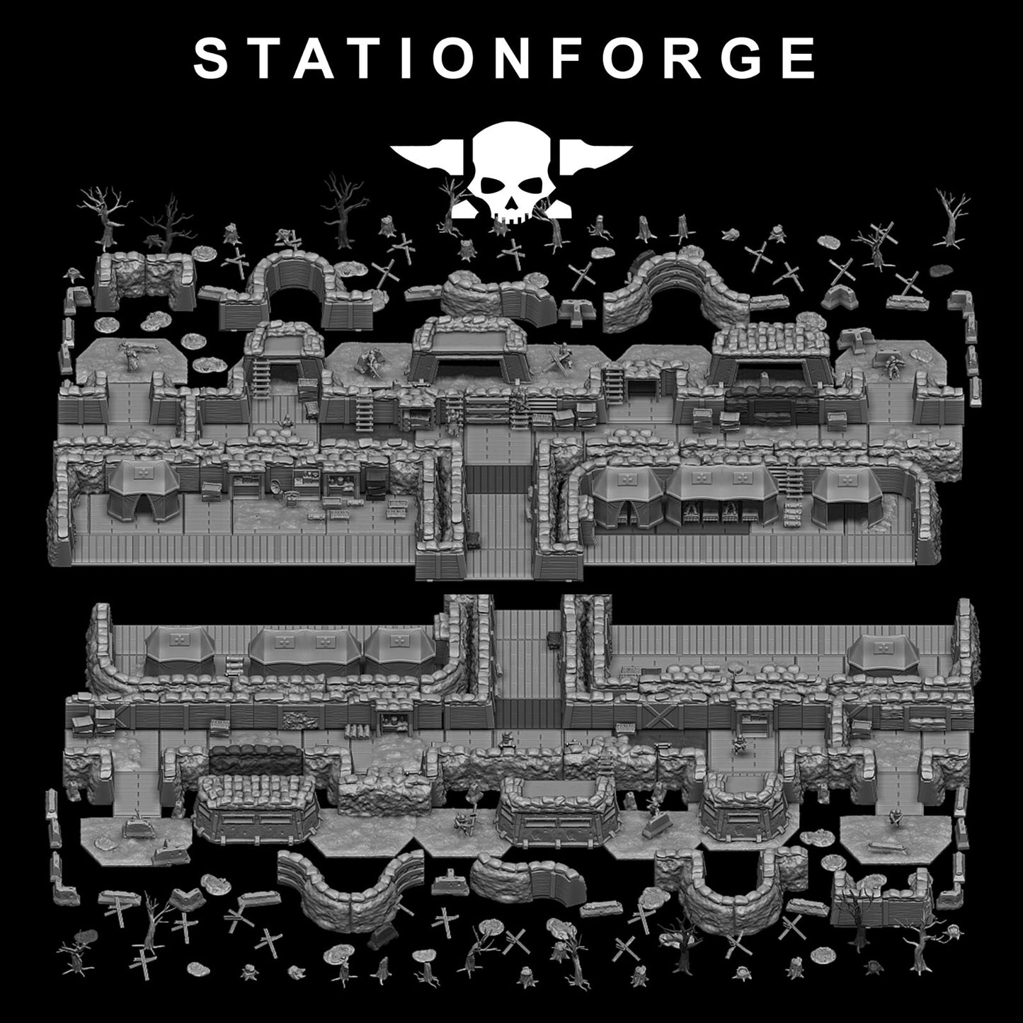 GrimGuard Trench Terrain By Station Forge