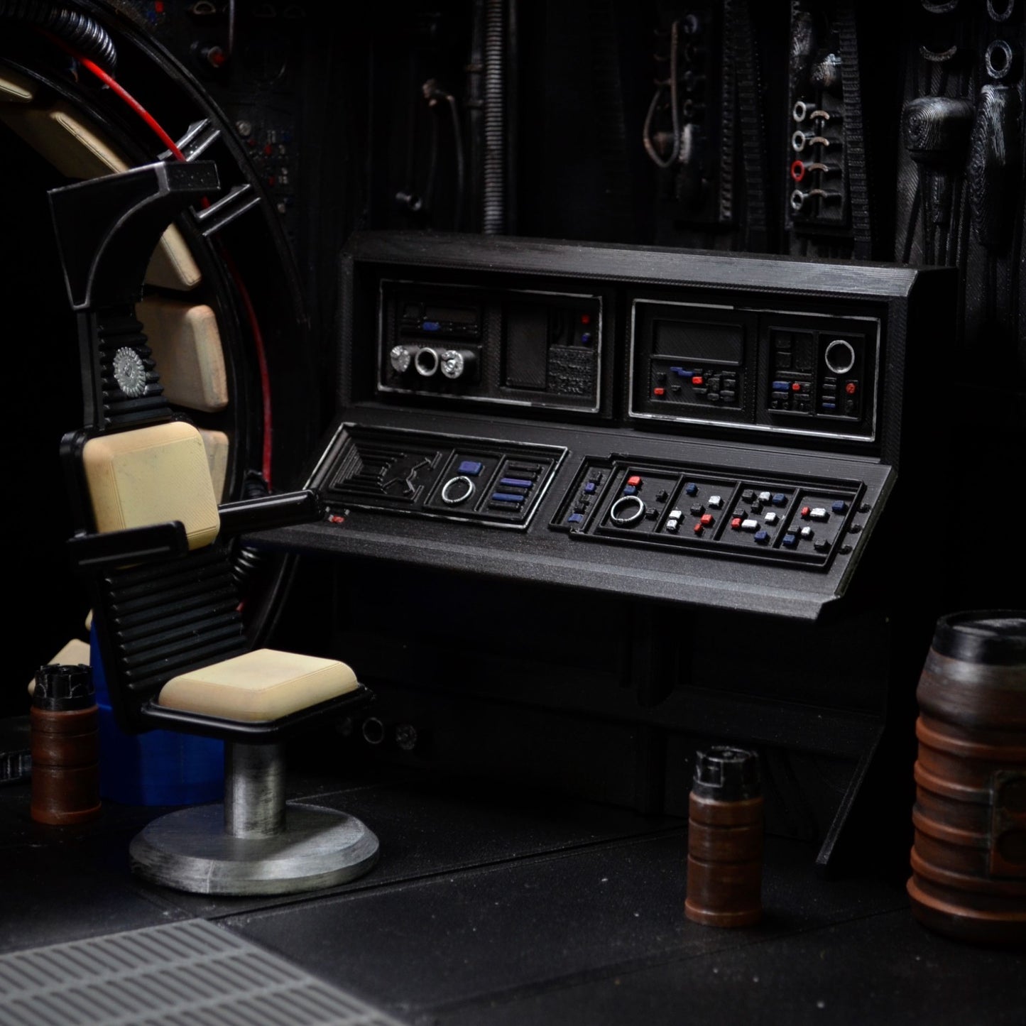 Star Wars 3D Printed Millennium Falcon Interior Diorama for 6" figures