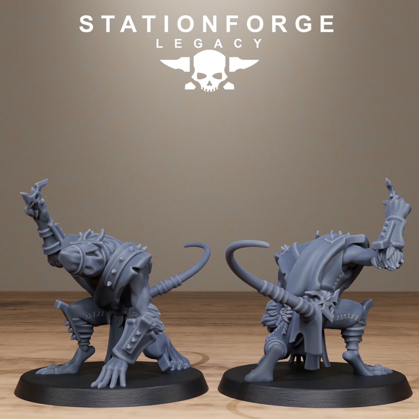 Rotfang Ninjas from Station Forge Legacy 32mm. INC BASES