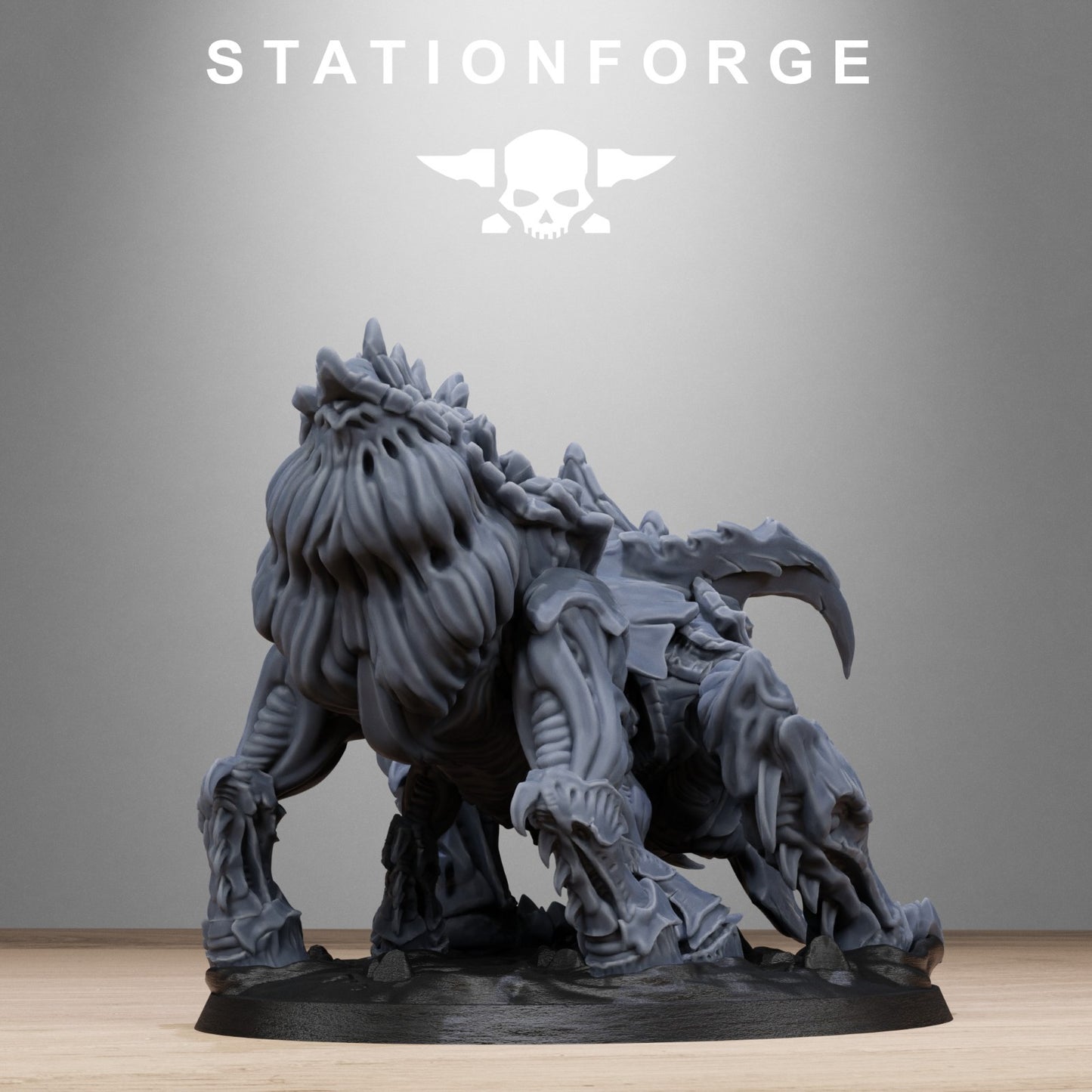 Xenarid spider beasts (2) from Station Forge 32mm. FREE BASE