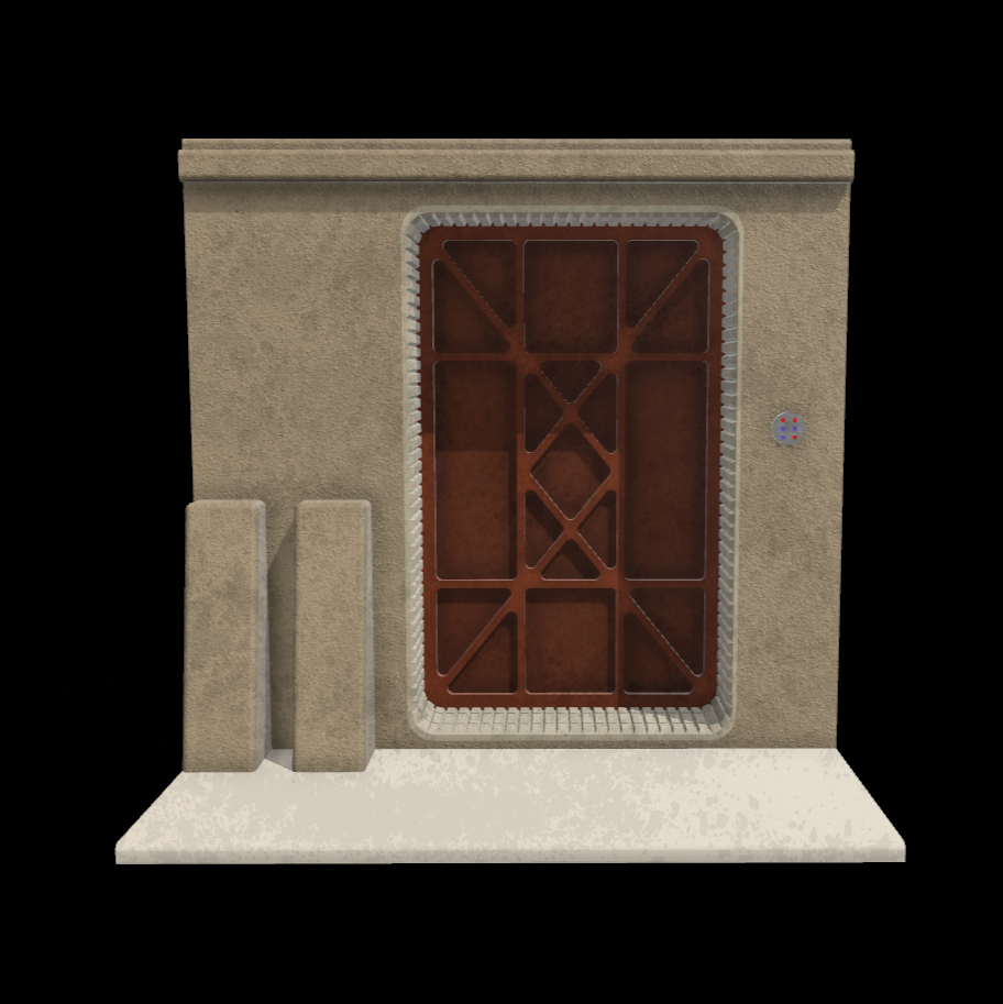 3D Printed Mos Eisley Door Diorama For Star Wars Black Series figures