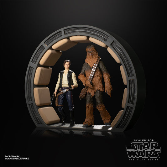 Star Wars 3D printed Milennium Falcon Doorway for 12" Figures FINISHED