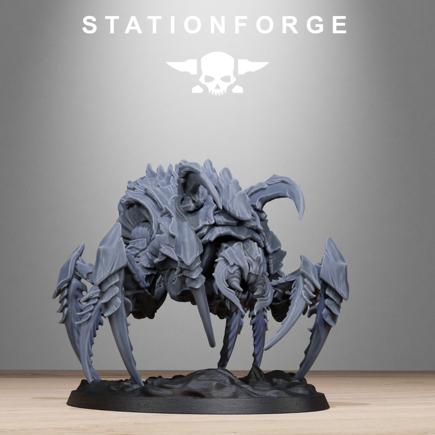 Xenarid spider beasts (2) from Station Forge 32mm. FREE BASE