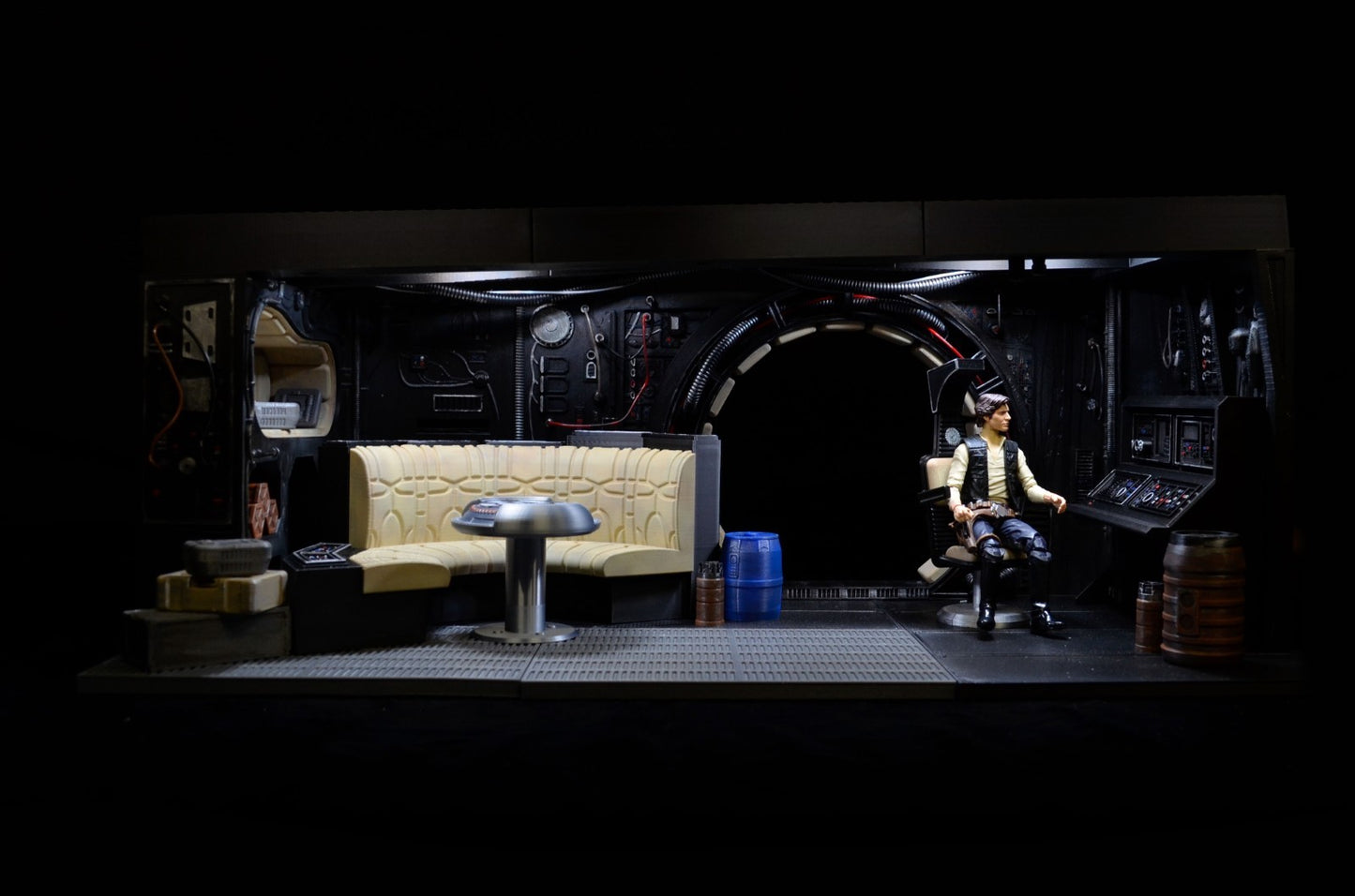 Star Wars 3D Printed Millennium Falcon Interior Diorama for 6" figures