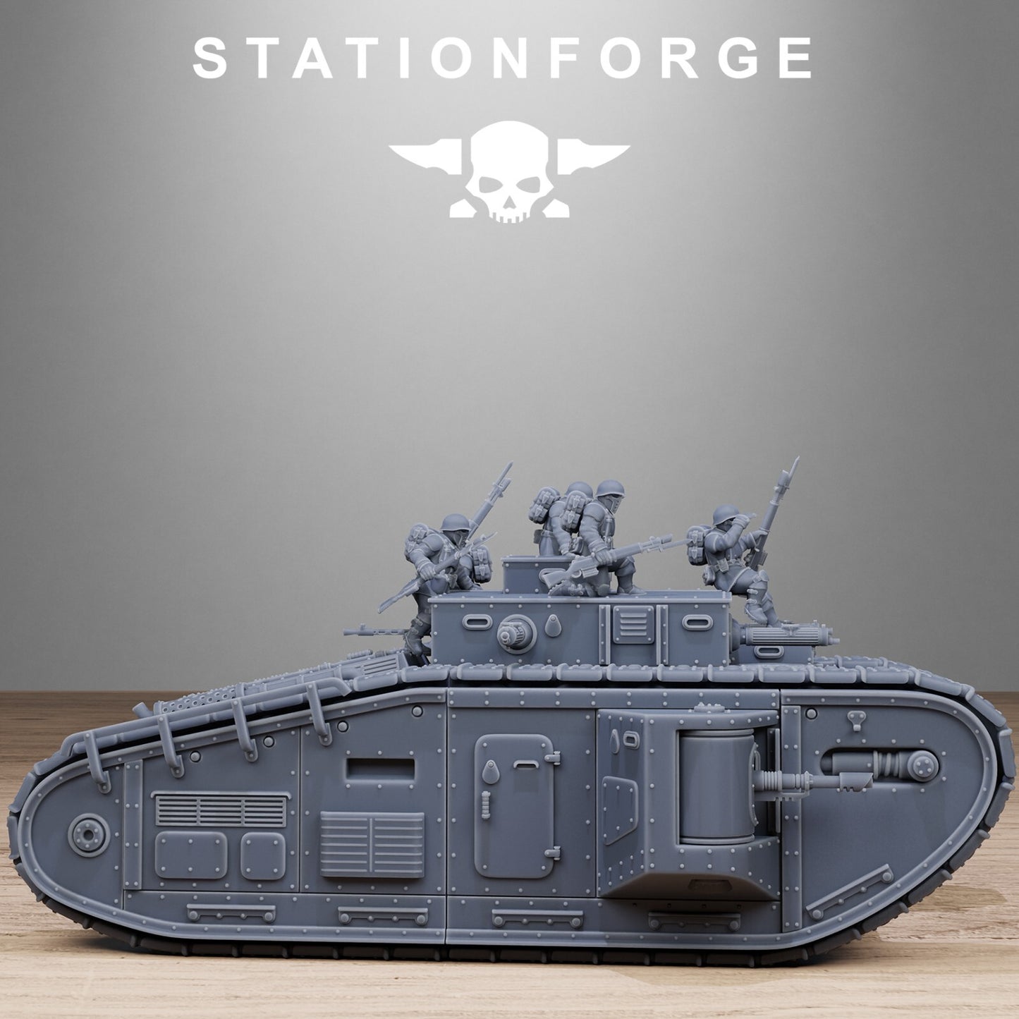 The FreeGuard Heavy Tank and Troops 32mm