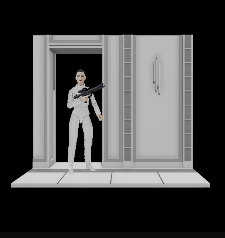 Star Wars 3D Printed Cloud City hallway for 3.75" and 6" Figures
