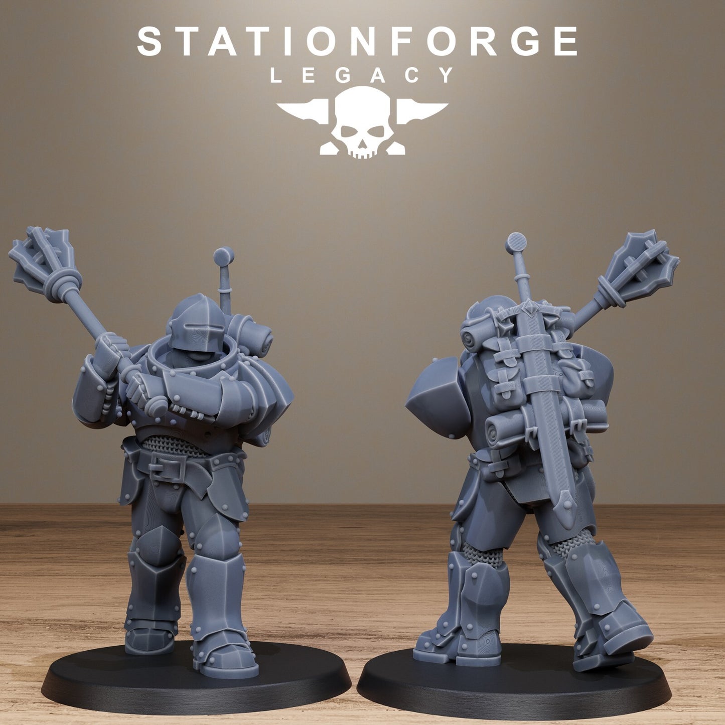 The Solaris Infantry from Station Forge Legacy, Fantasy 32mm Inc Bases