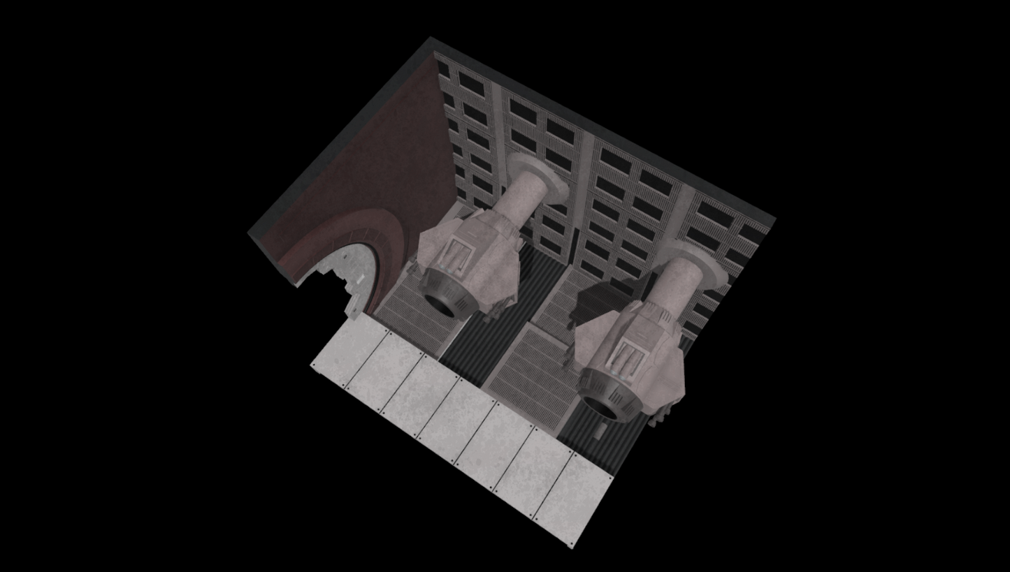 3D Printed Tantive IV Service Corridor for 3.75" and 6" Figures