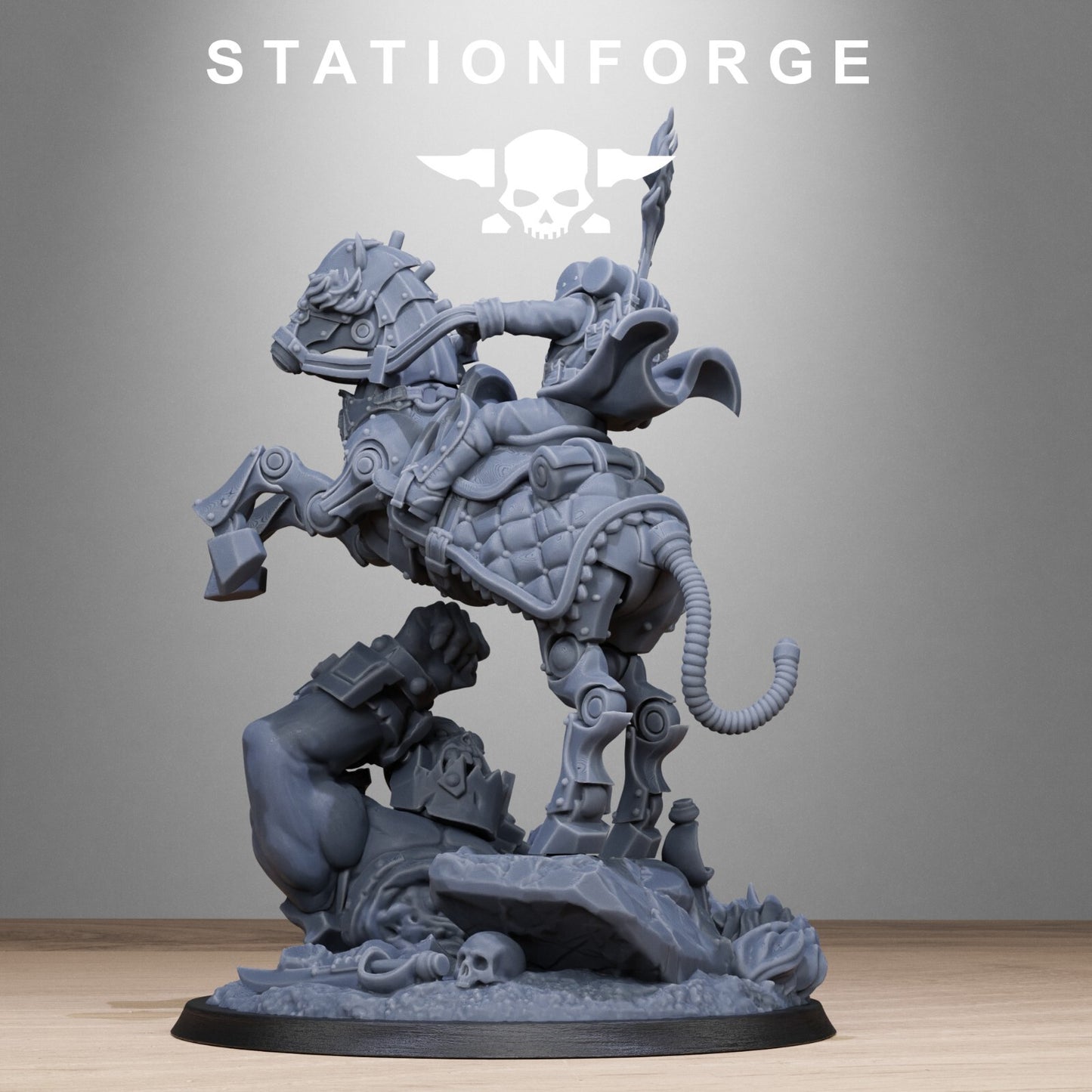 GRIMGUARD OFFICER HORSEMAN From Station Forge INC BASE