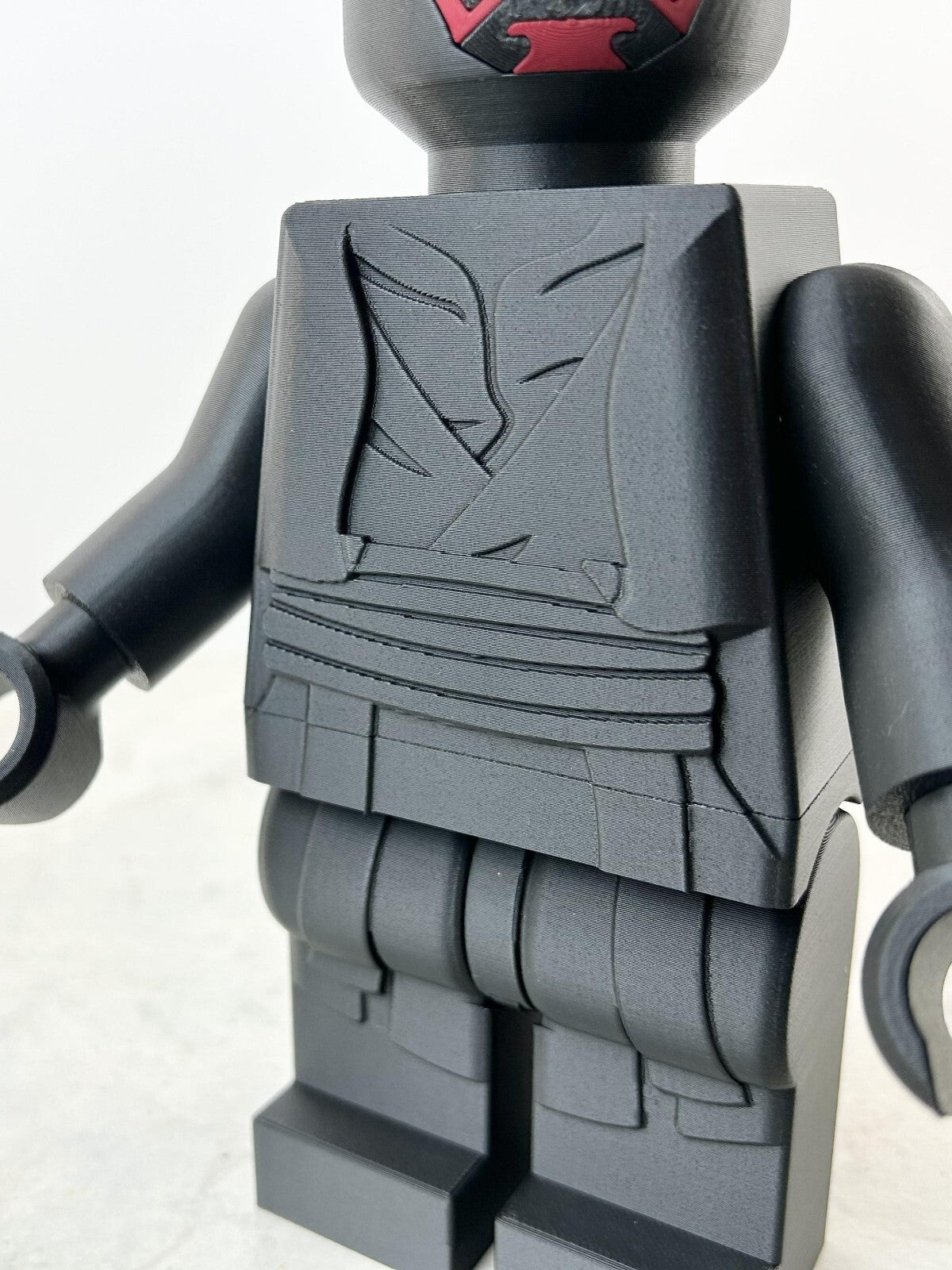 3D Printed. 9" Brick inspired Deluxe Darth Maul Figure