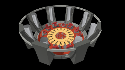 3D Printed jedi council half diorama for 3.75" Star Wars figures