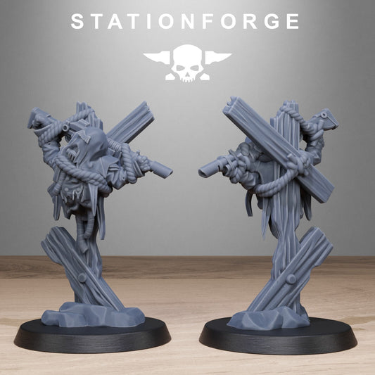 Grimguard Objective markers from Station forge, trench compatible