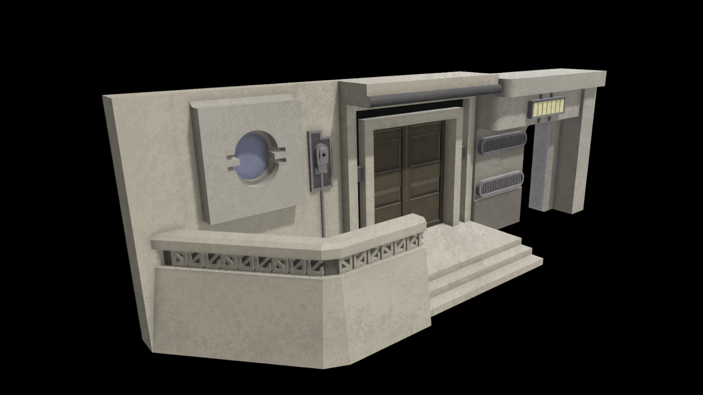 3D Printed Jedha City (Add on) diorama for 3.75" & 6" Figures