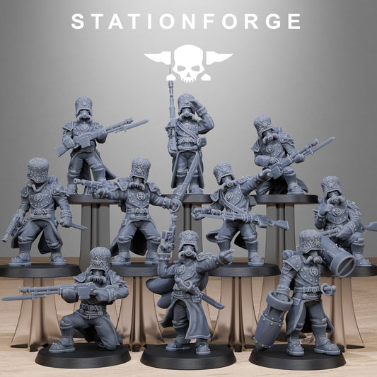GrimGuard Royals from Station Forge 32mm Trench Crusade  INC BASES + FREE POST