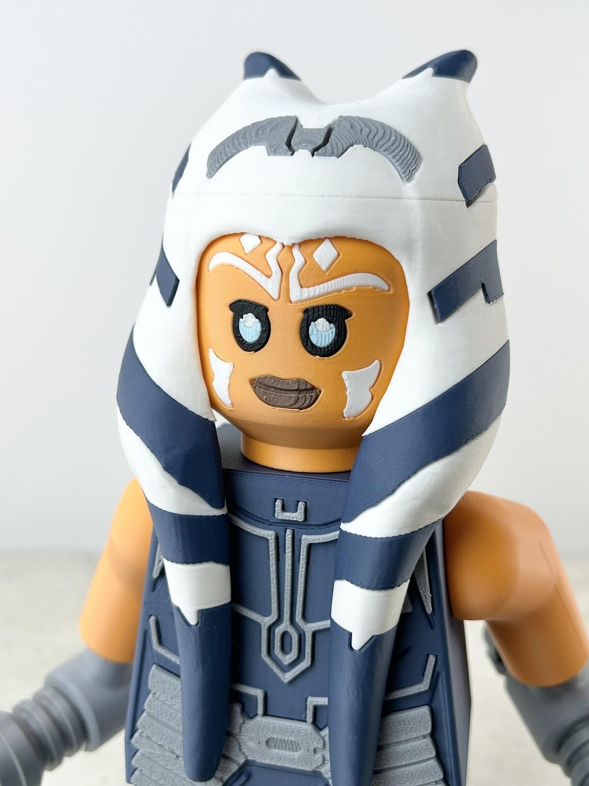 3D Printed. 9" Brick inspired Deluxe Ashoka Figure