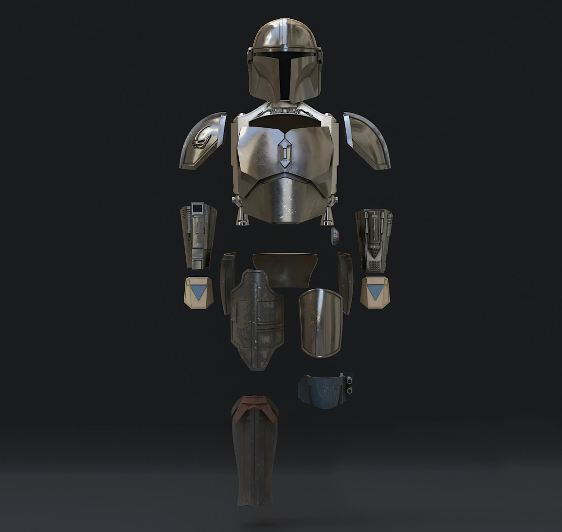 Star Wars Din Djarin Inspired Full Armour - 3D Printed Raw Mandalorian