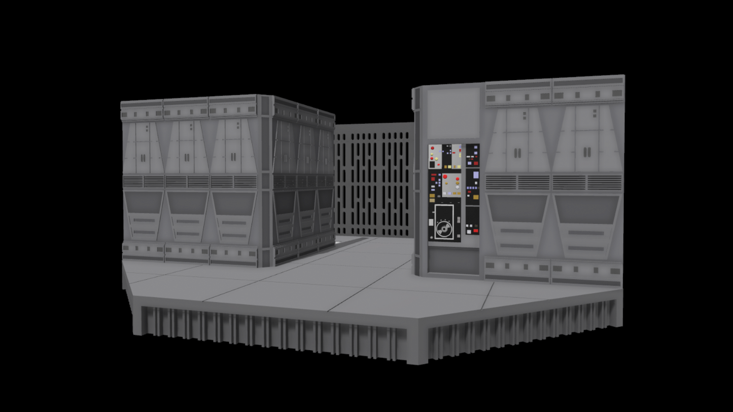 3D Printed Moff Gideon's Mandalore Headquaters for 3.75" & 6" Figures