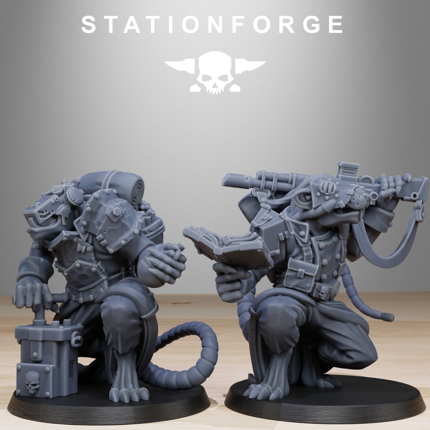 The Grim Guard Racticus from Station Forge 32mm