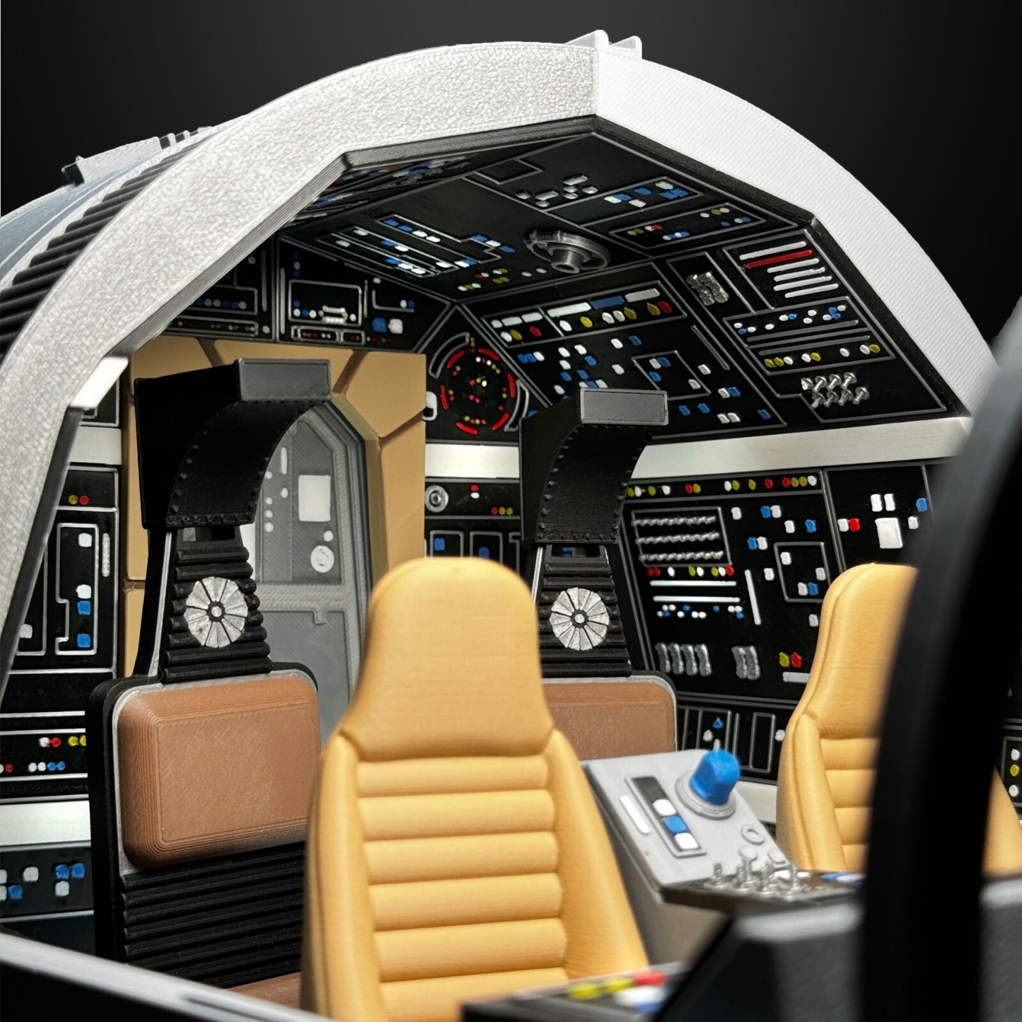 Star Wars 3D Printed Millennium Falcon Cockpit  For Black Series 6"  Figures