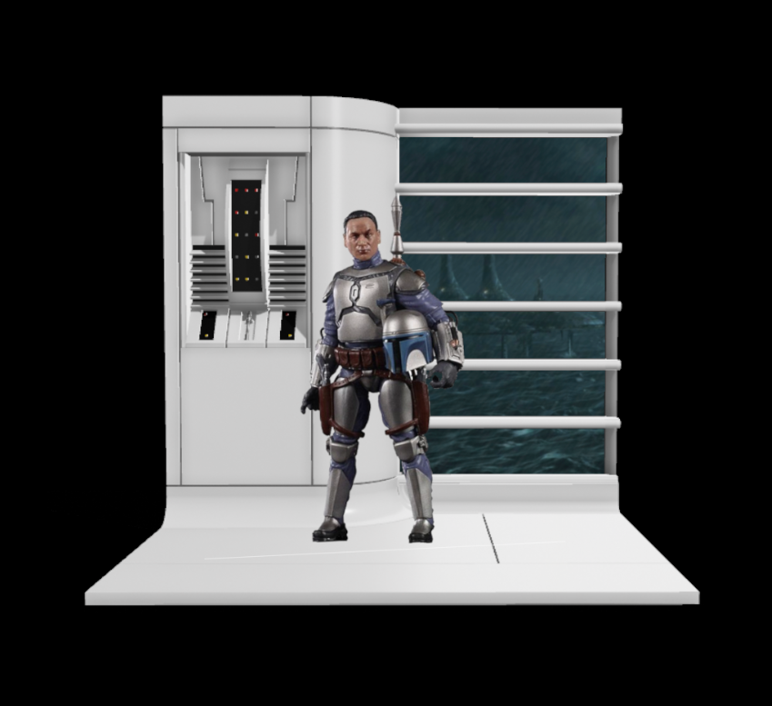 3D Printed Jango Fett's Kamino Appartment for 3.75" and 6" Figures