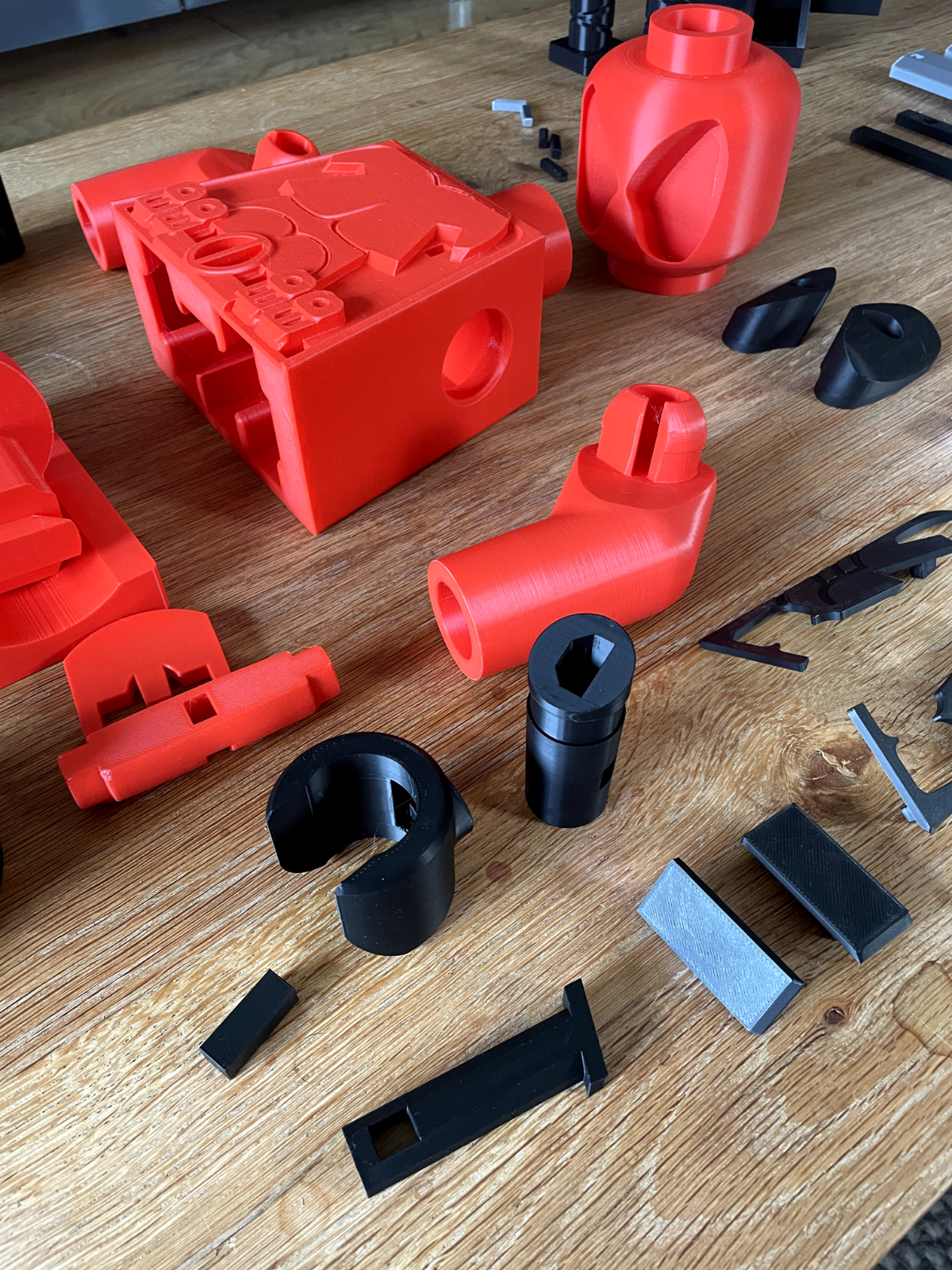 3D Printed. 9" Brick inspired Deluxe Deadpool Figure