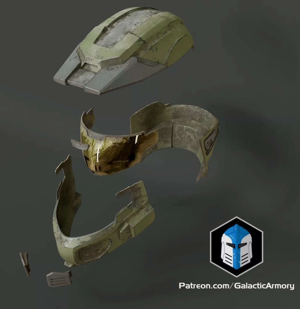 Halo MK V Helmet - 3D Printed DIY Kit