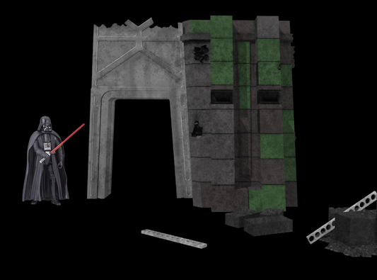 Star Wars 3D Printed Maz Kanata's Castle Ruins  Diorama for 3.75" & 6" Figures