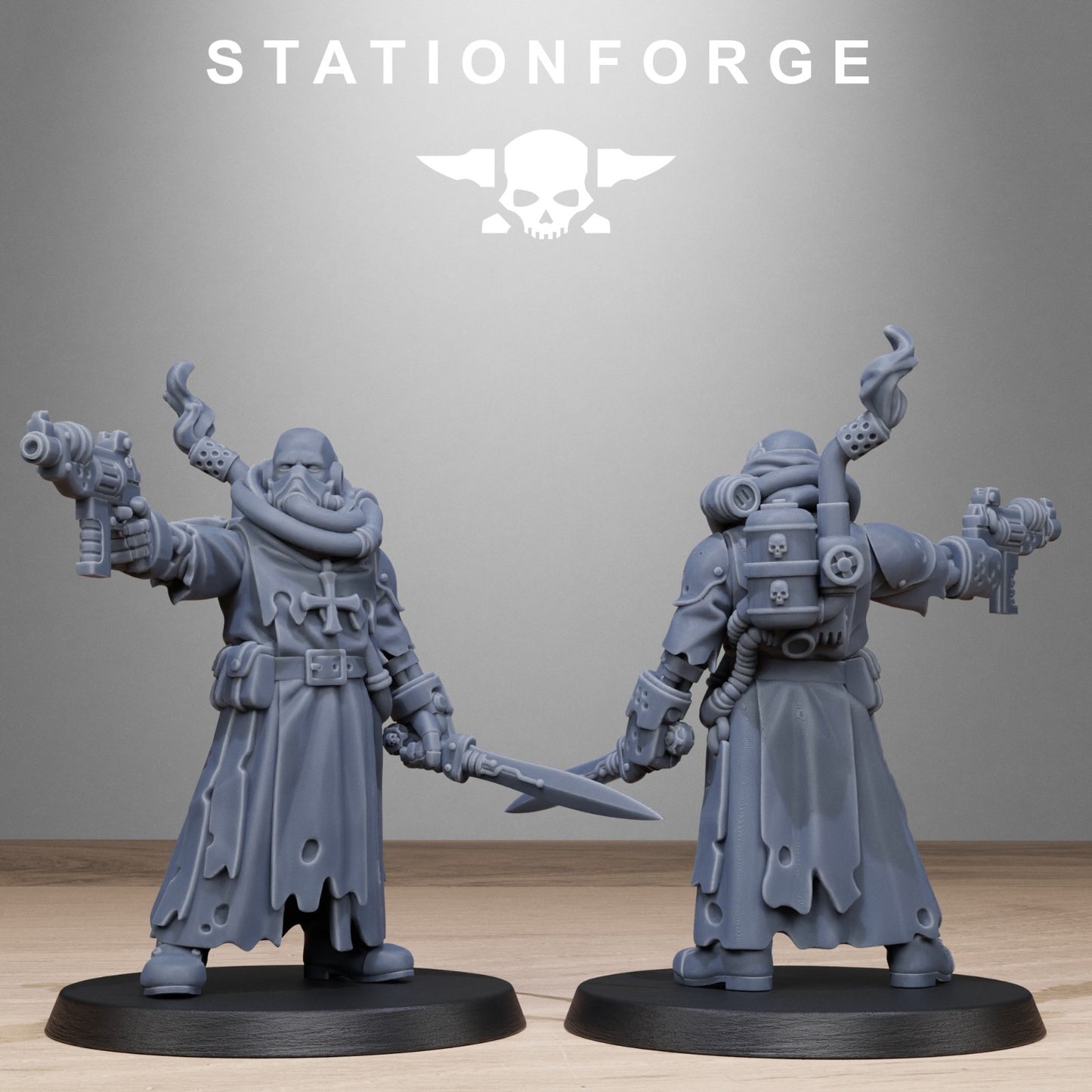 Scavenger Sanctum Infantry from Station Forge 32mm. FREE BASES & POST