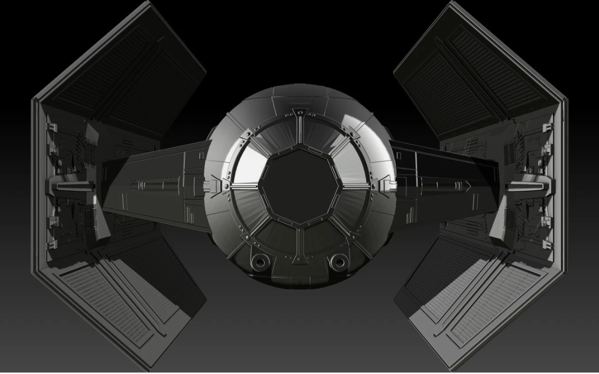 Star Wars Tie Advanced X1 for 3.75" Figure Scale Diorama