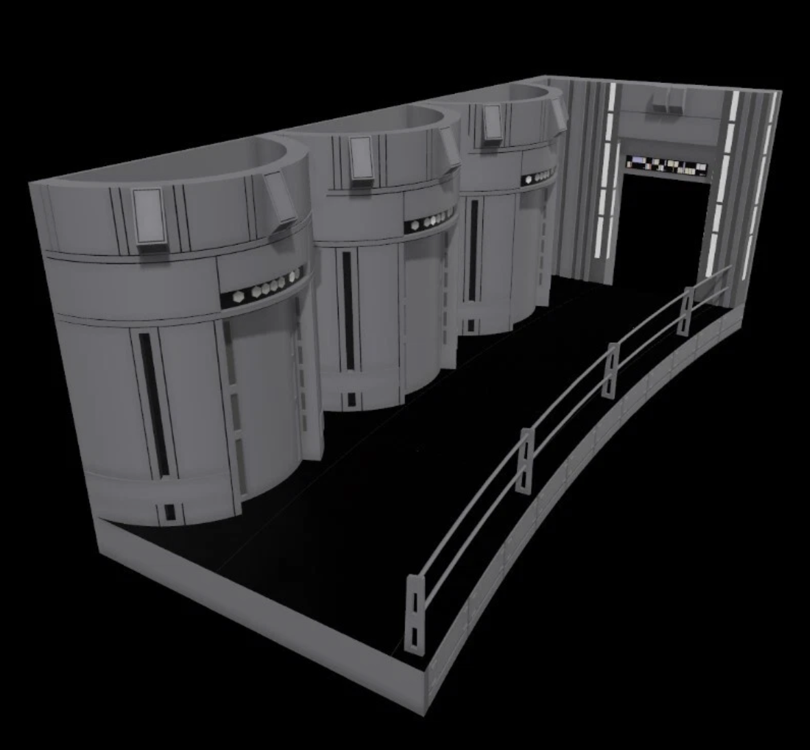 Star Wars Death Star Elevator Bank Diorama for 3.75" Figures