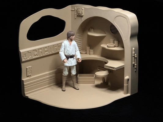 3D printed Andor dessert workshop diorama for 6" Star Wars black series figures