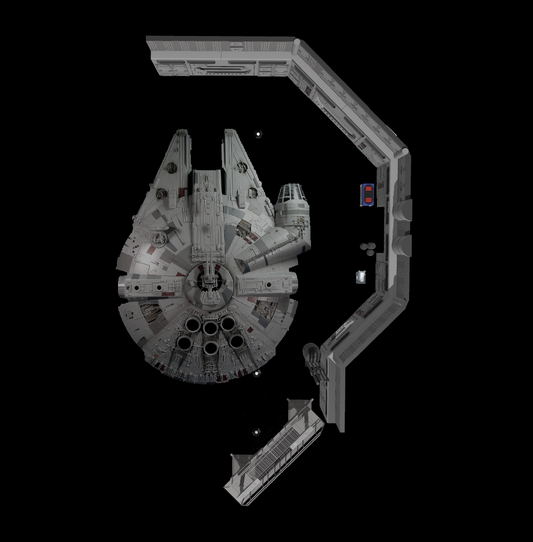 Star Wars Docking Hanger 327 Diorama For 3.75" Scale Figures (Un-painted kit)